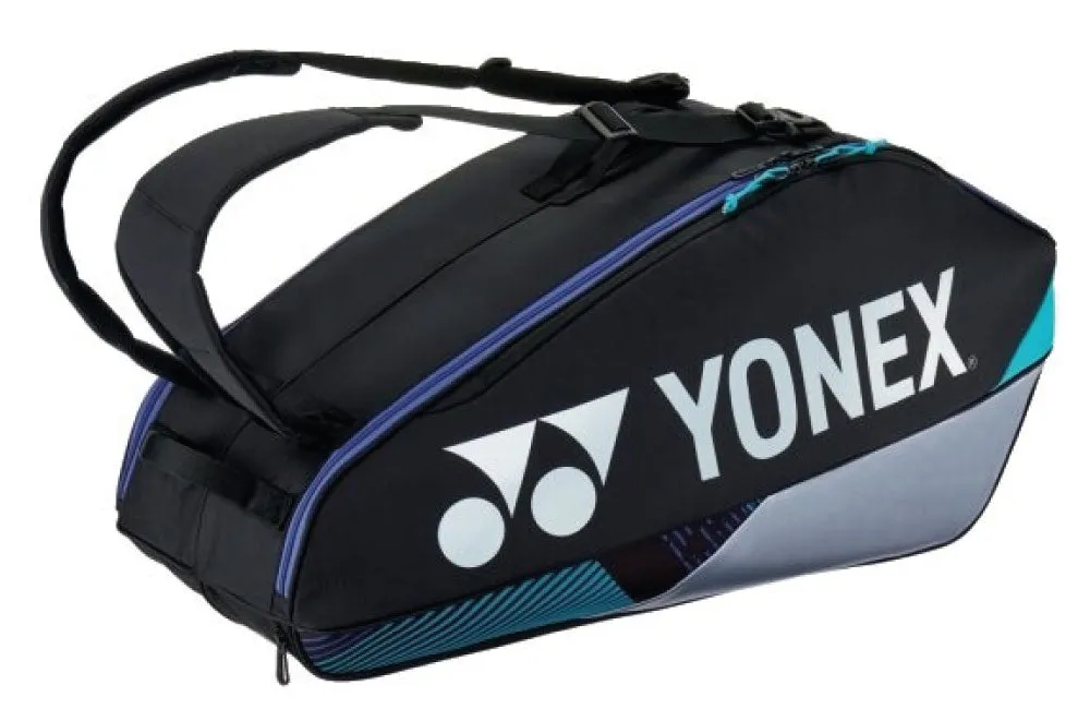 2024 Yonex Pro 6-Piece Badminton Bag BAG92426 (Black/Silver)