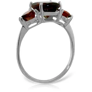 4.1 Carat 14K Solid White Gold Montmartre Garnet Ring