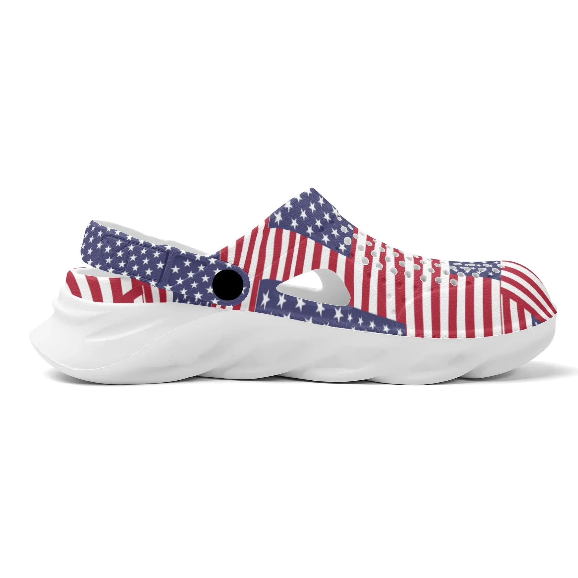 4th of July Patriotic Womens Summer Beach Hollow Out Sandals