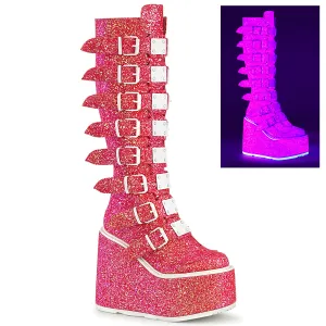 5 Inch Platform SWING-815UV Pink Glitter