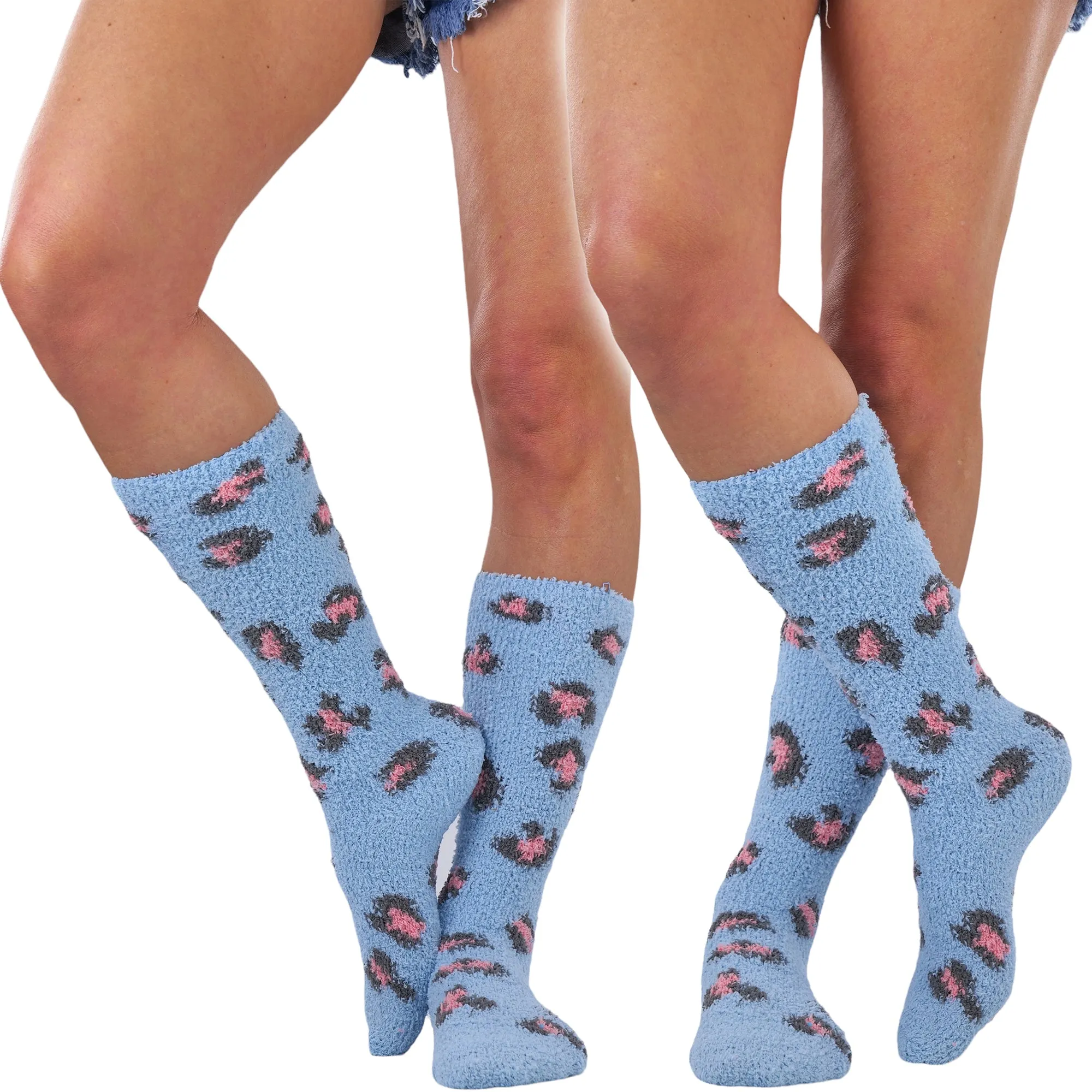 6-Pairs: Women's Plush Warm and Cozy High Socks