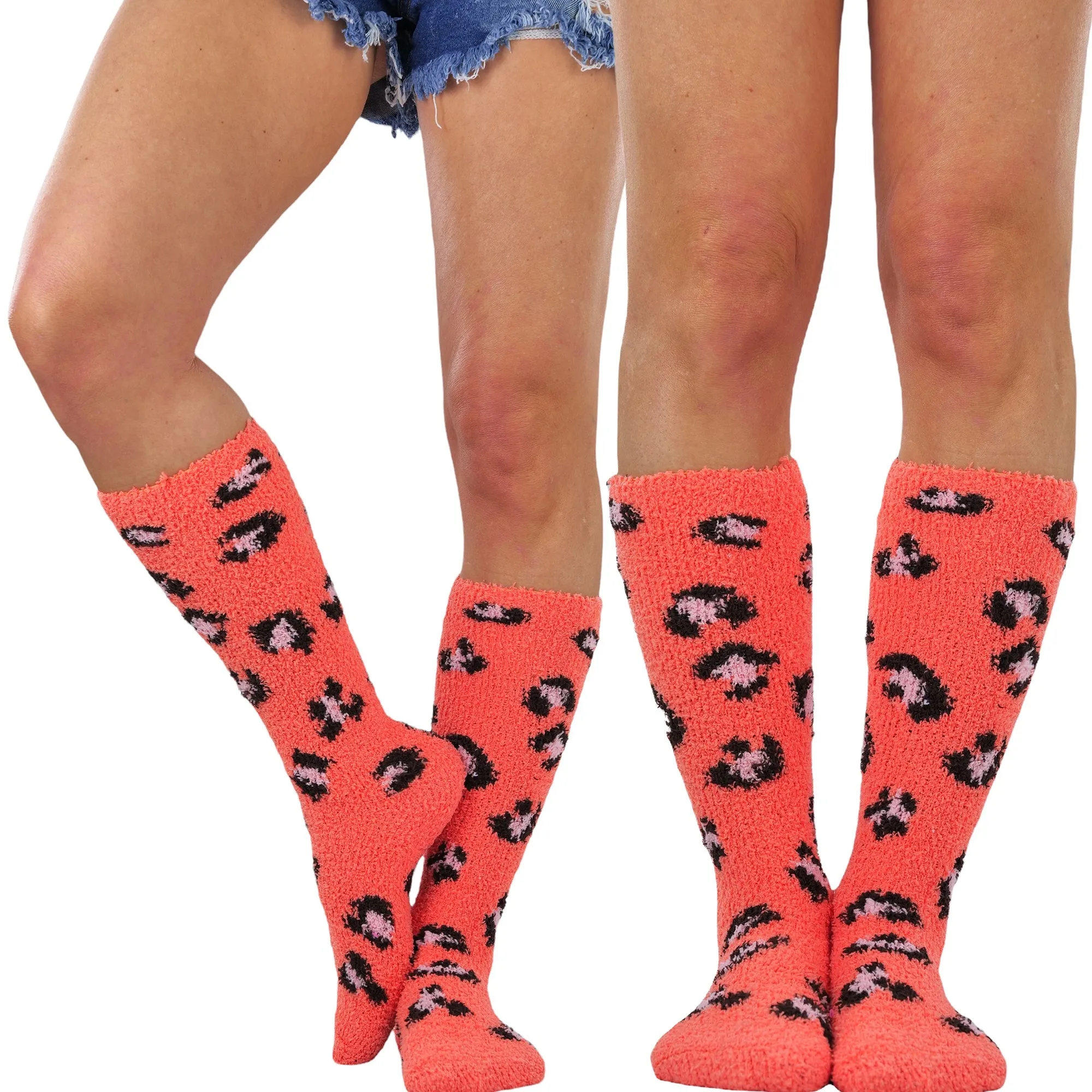 6-Pairs: Women's Plush Warm and Cozy High Socks