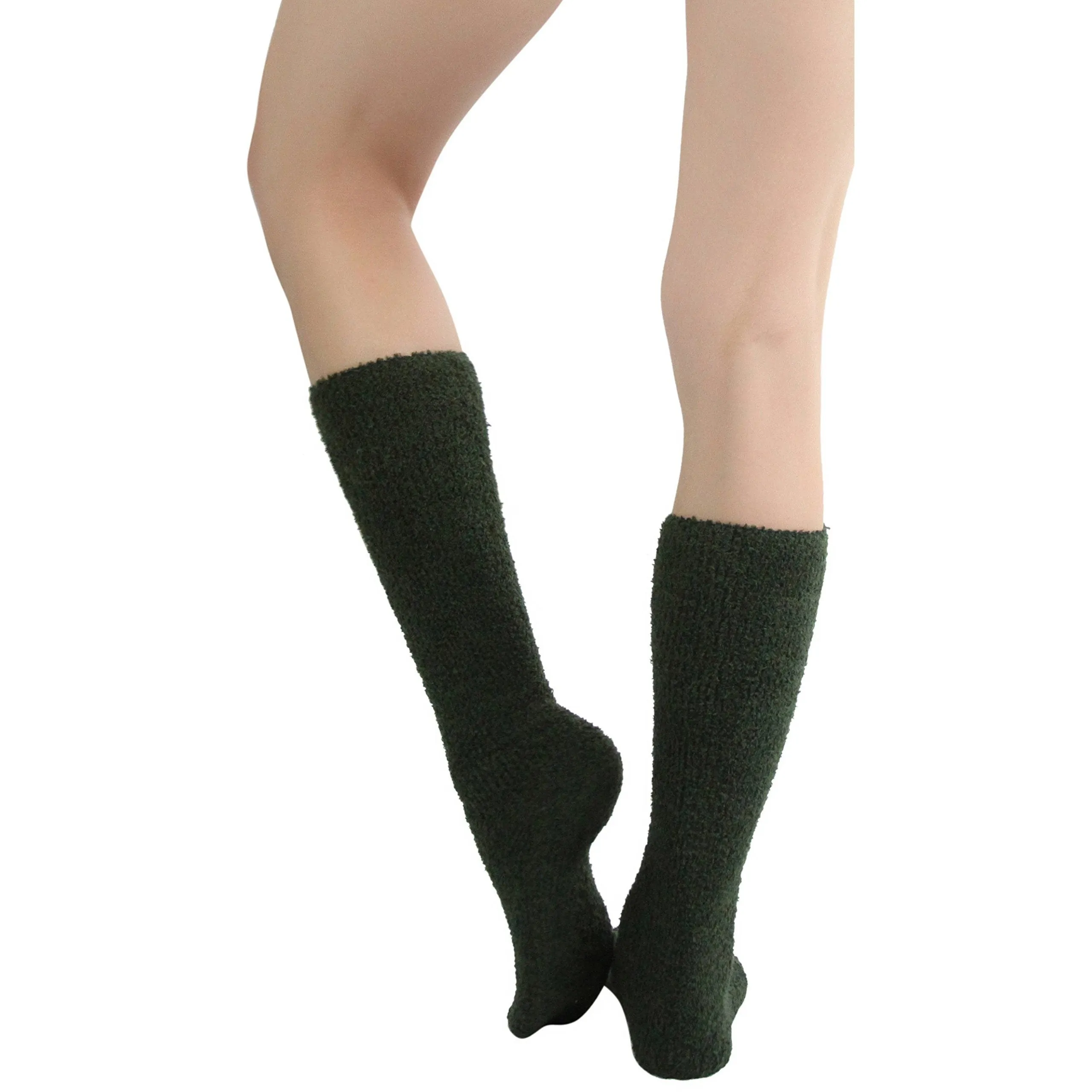 6-Pairs: Women's Plush Warm and Cozy High Socks