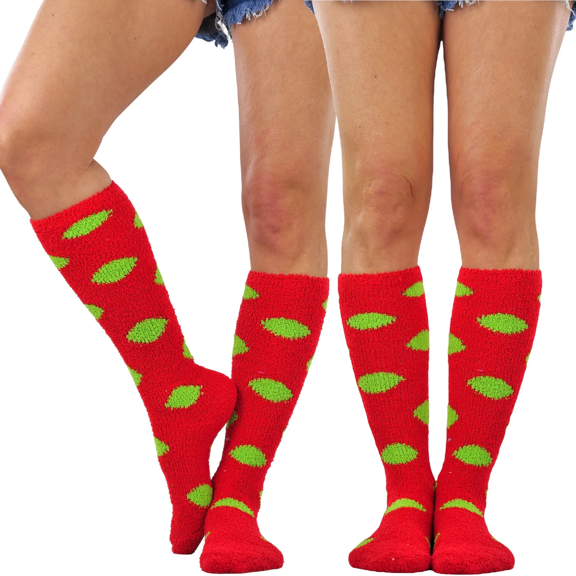 6-Pairs: Women's Plush Warm and Cozy High Socks