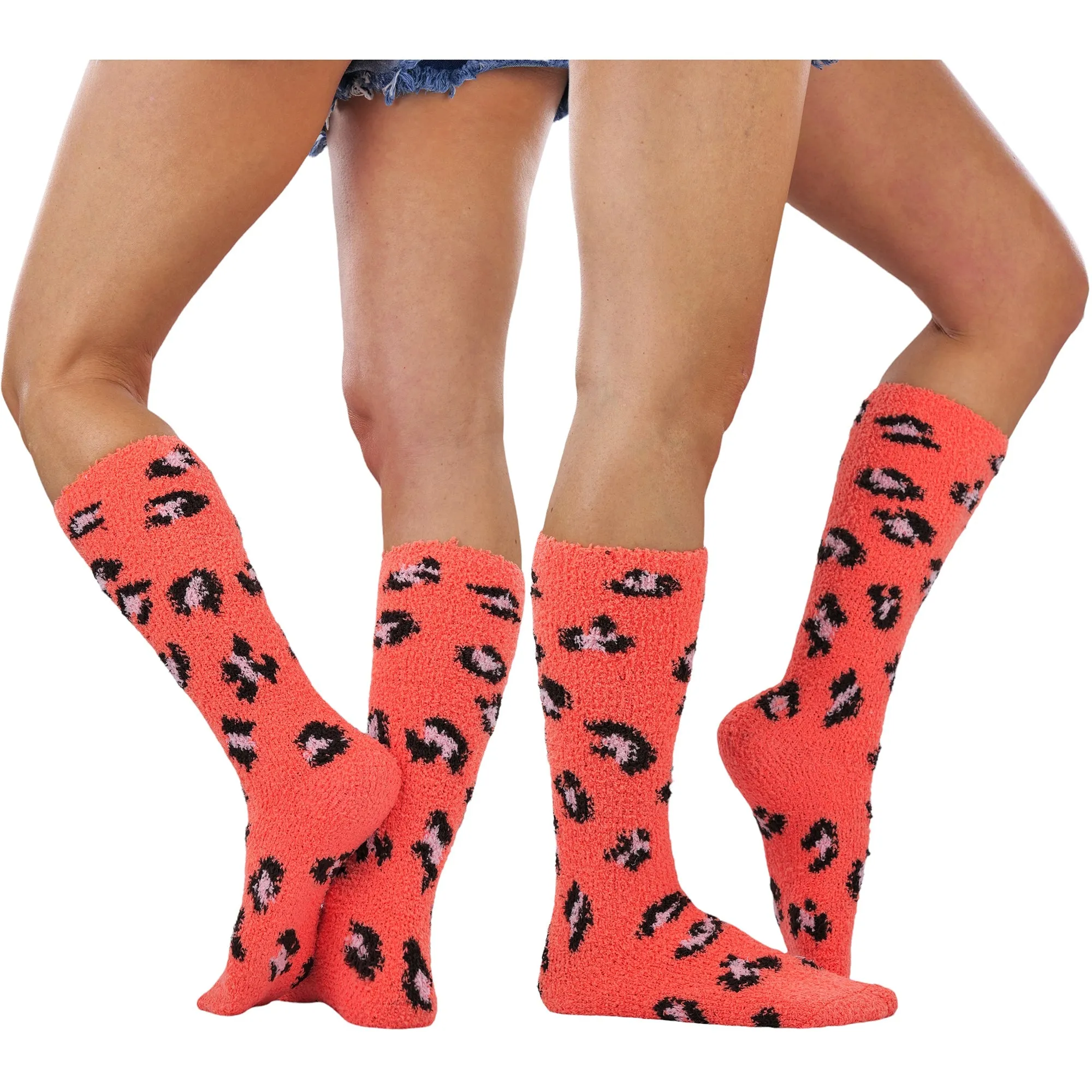 6-Pairs: Women's Plush Warm and Cozy High Socks