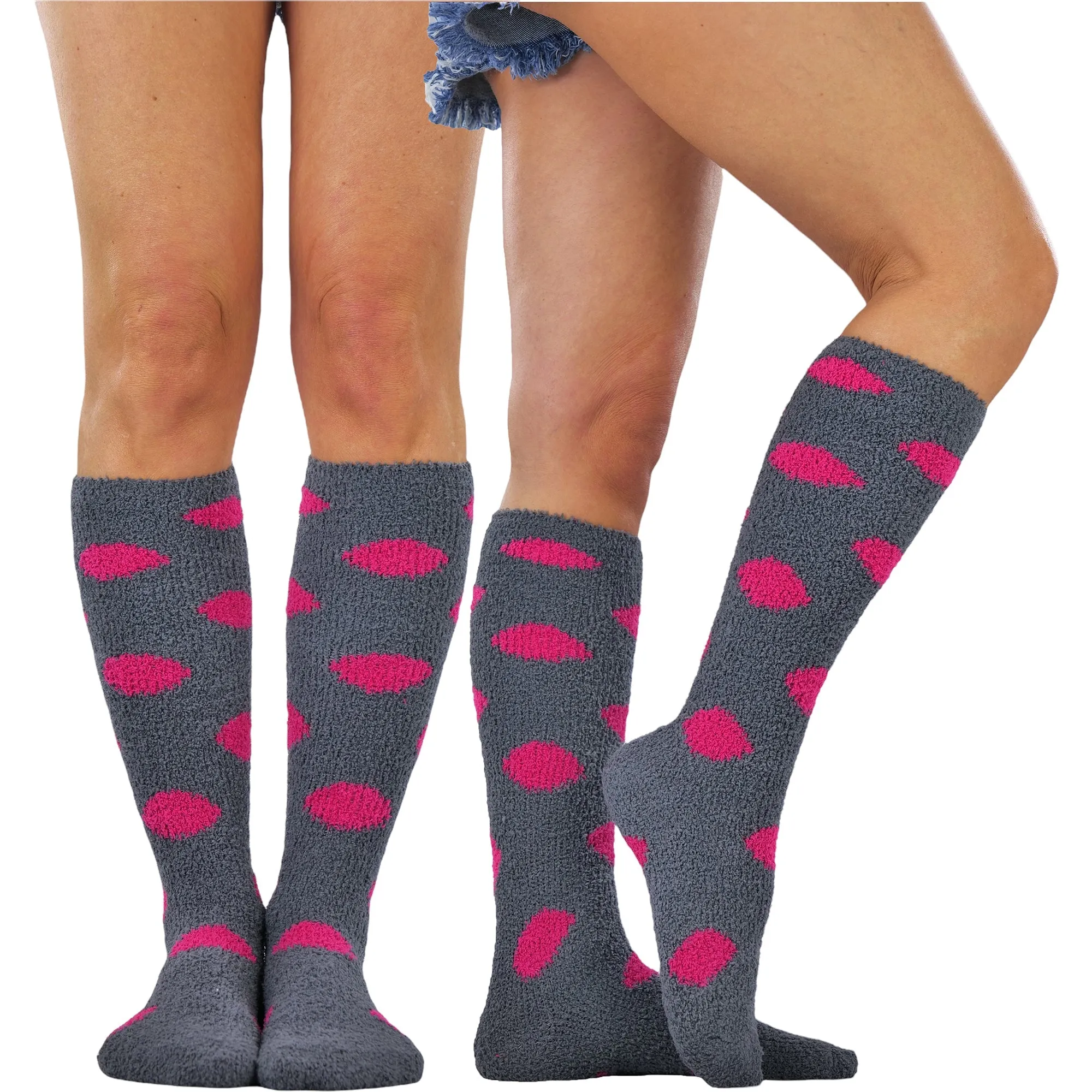 6-Pairs: Women's Plush Warm and Cozy High Socks