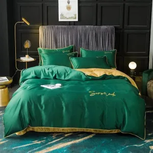 6pc Luxury Silk Comforter Bedding set