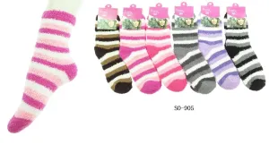 Accessories- Cozy Striped Socks SO-905 (12pc pack)