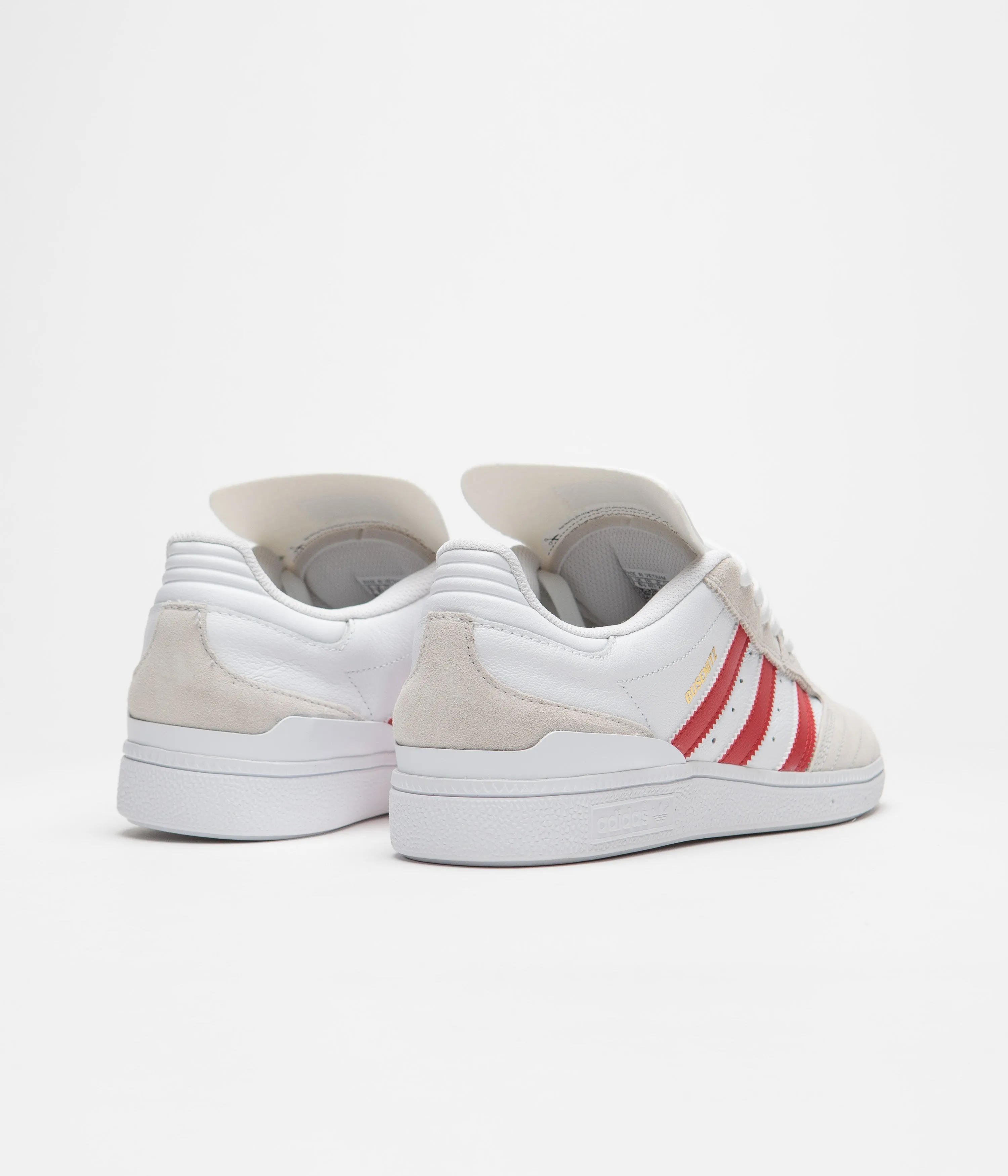 Adidas Busenitz Shoes - FTWR White / Better Scarlet / Gold Metallic