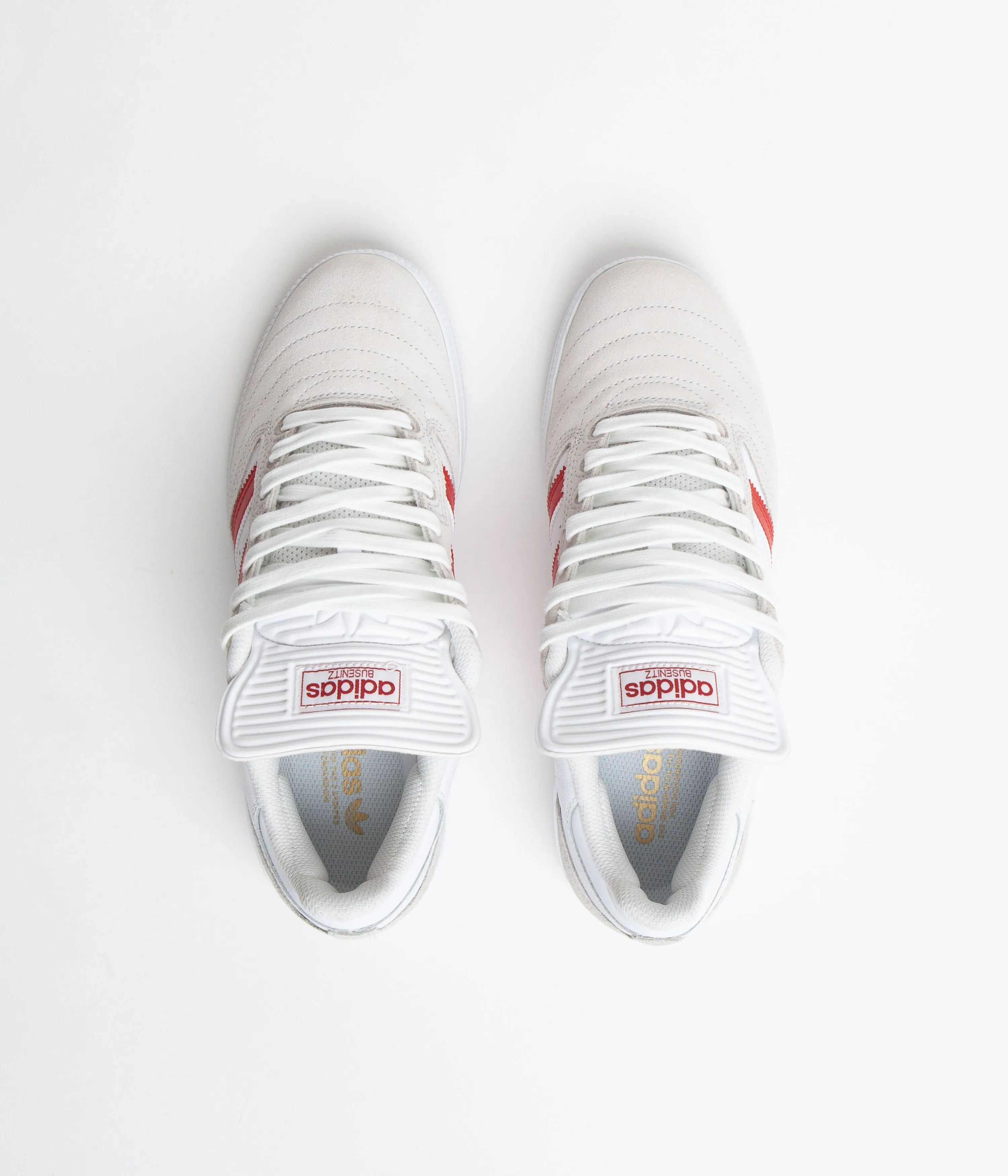 Adidas Busenitz Shoes - FTWR White / Better Scarlet / Gold Metallic