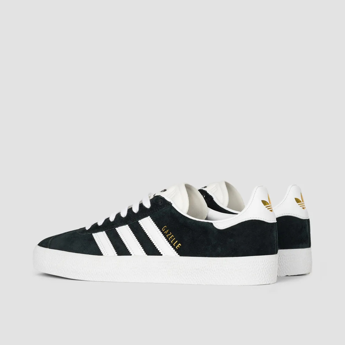 adidas Gazelle Adv Shoes - Core Black/Footwear White/Gold Metallic