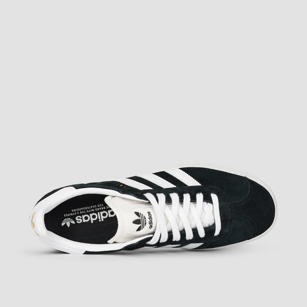 adidas Gazelle Adv Shoes - Core Black/Footwear White/Gold Metallic