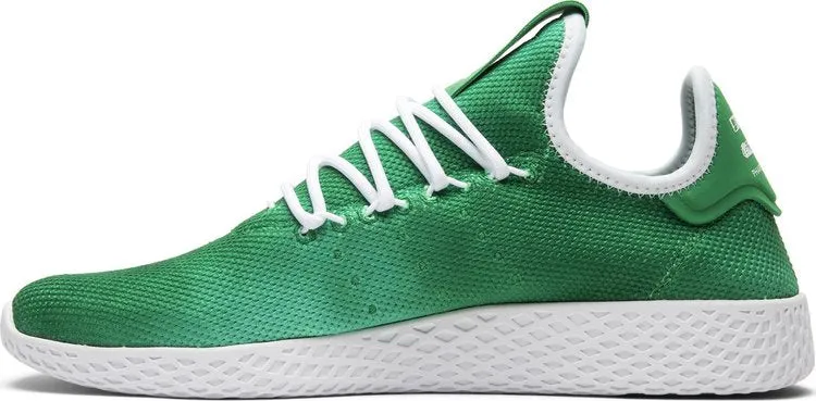 Adidas Pharrell x Tennis Hu Holi 'Bright Green' Sneakers, Green