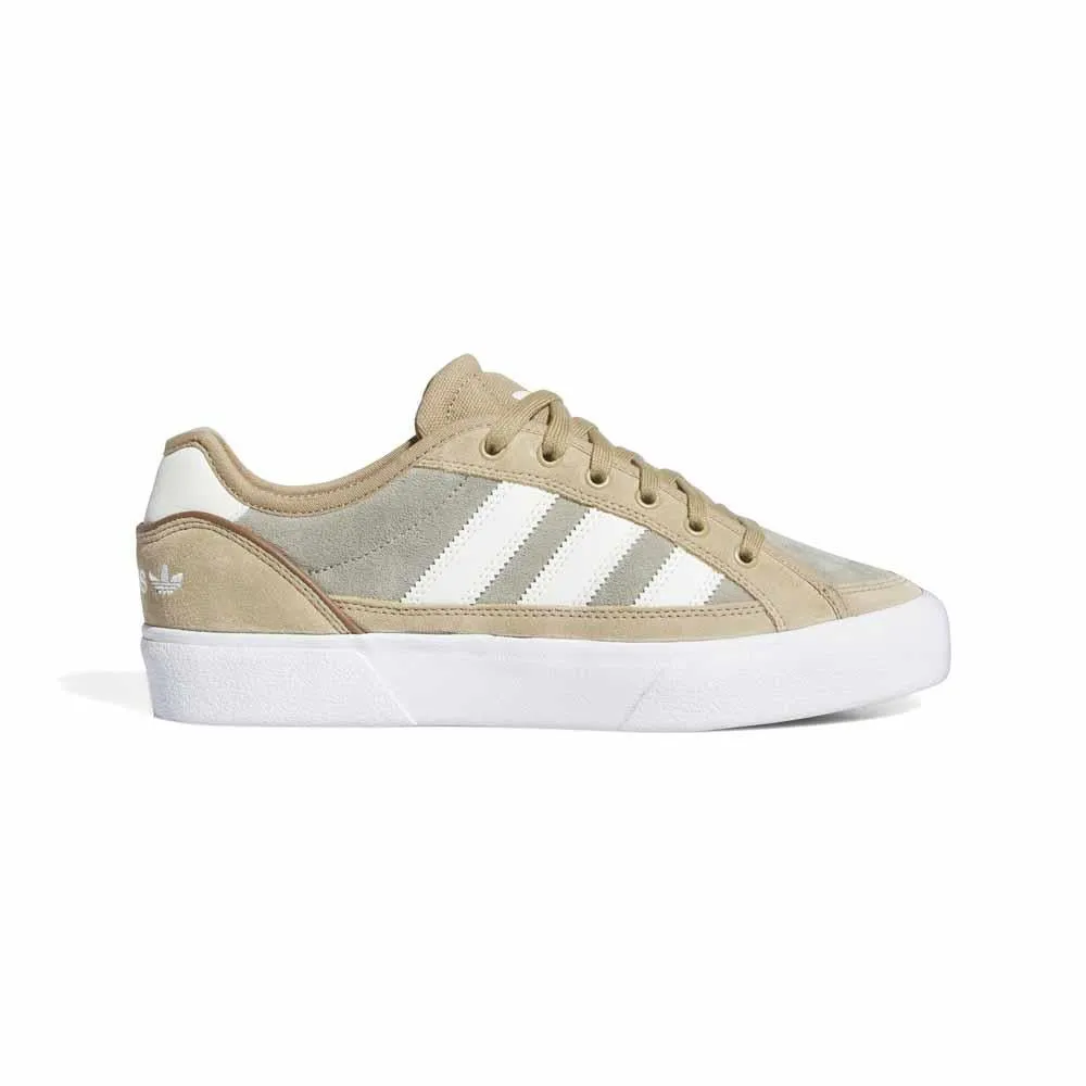 Adidas Skateboarding Court TNS Premiere Cardboard Off White Silver Skate Shoes