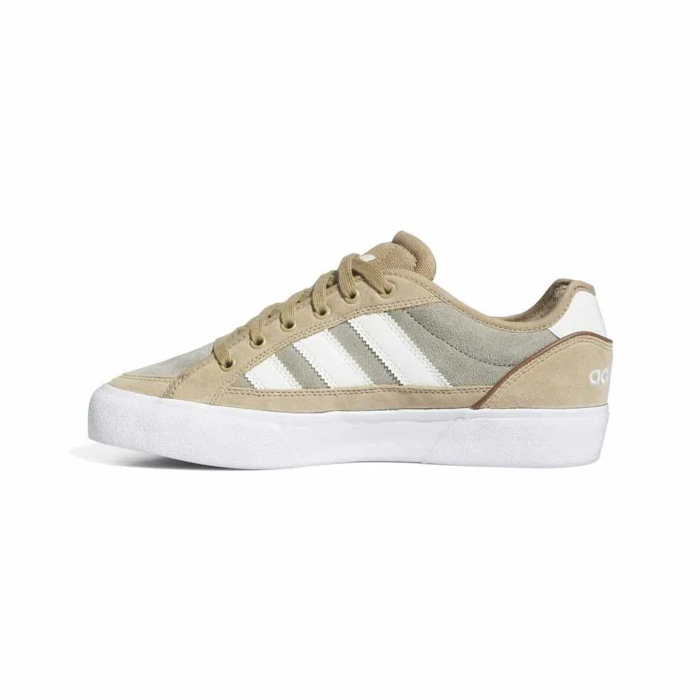 Adidas Skateboarding Court TNS Premiere Cardboard Off White Silver Skate Shoes