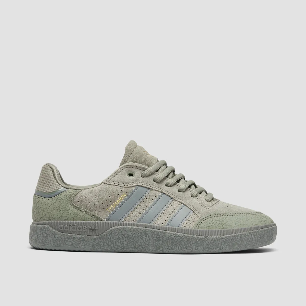 adidas Tyshawn Low Shoes - Silver Pebble/Grey Three/Gold Met