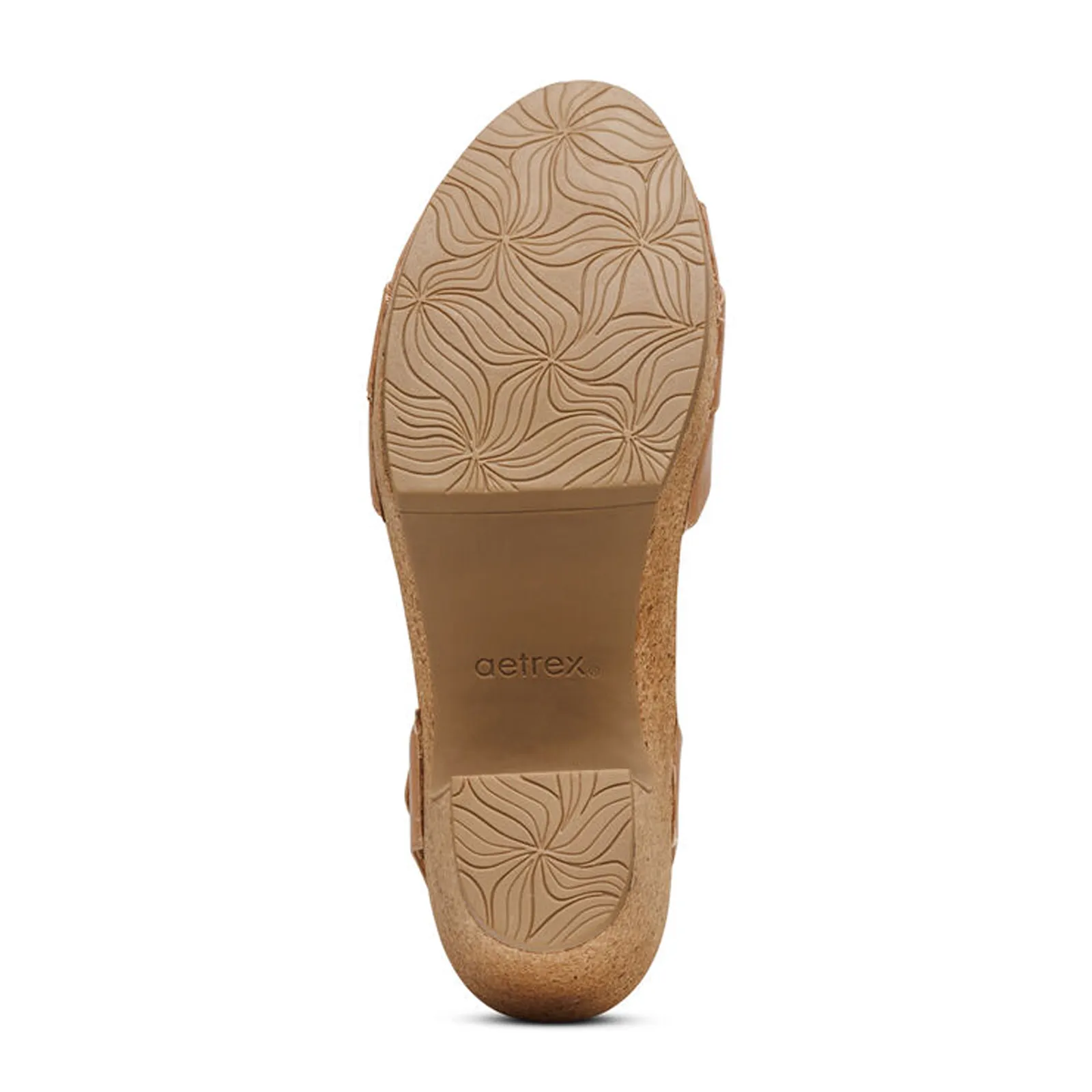 Aetrex Tory Heeled Sandal (Women) - Camel