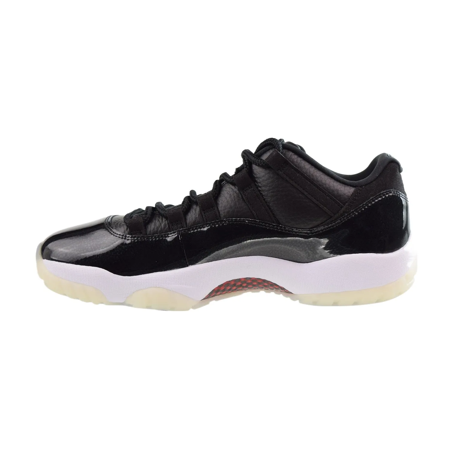 Air Jordan 11 Low '72-10 Men's Shoes Black-Gym Red-White