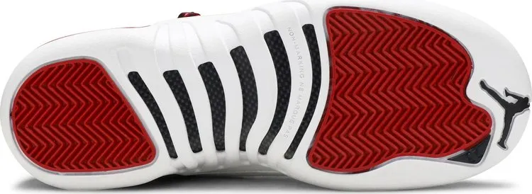 Air Jordan 12 Retro GS Gym Sneakers, White-Red