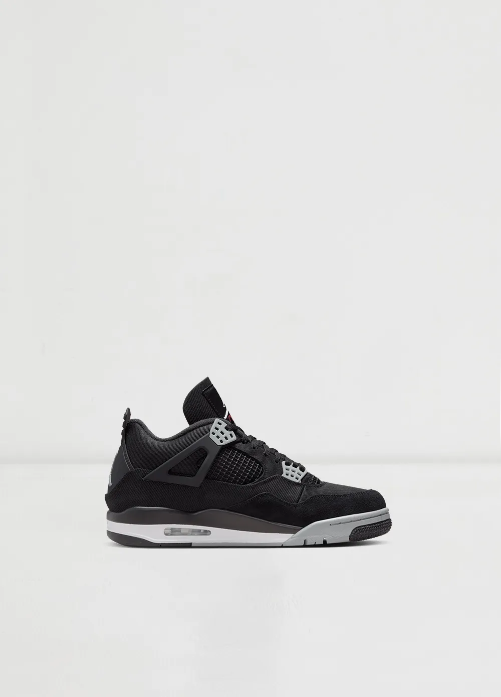 Air Jordan 4 'Black and Light Steel' Sneakers