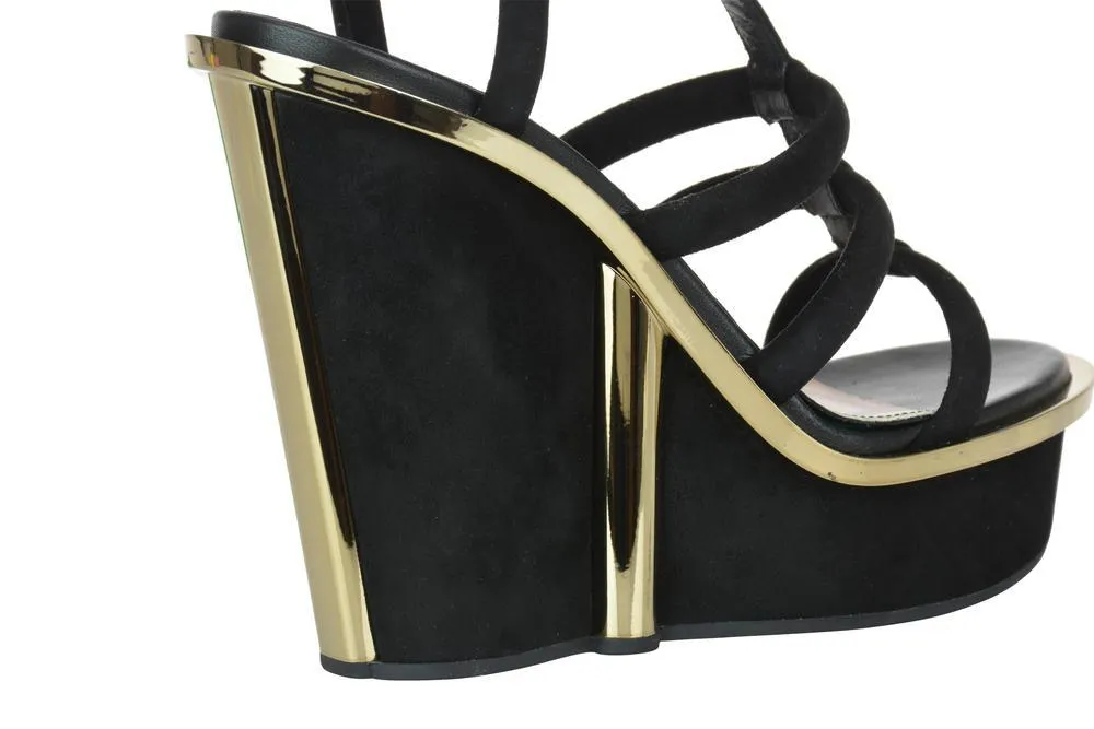 Alexander McQueen Strappy Wedge Heels