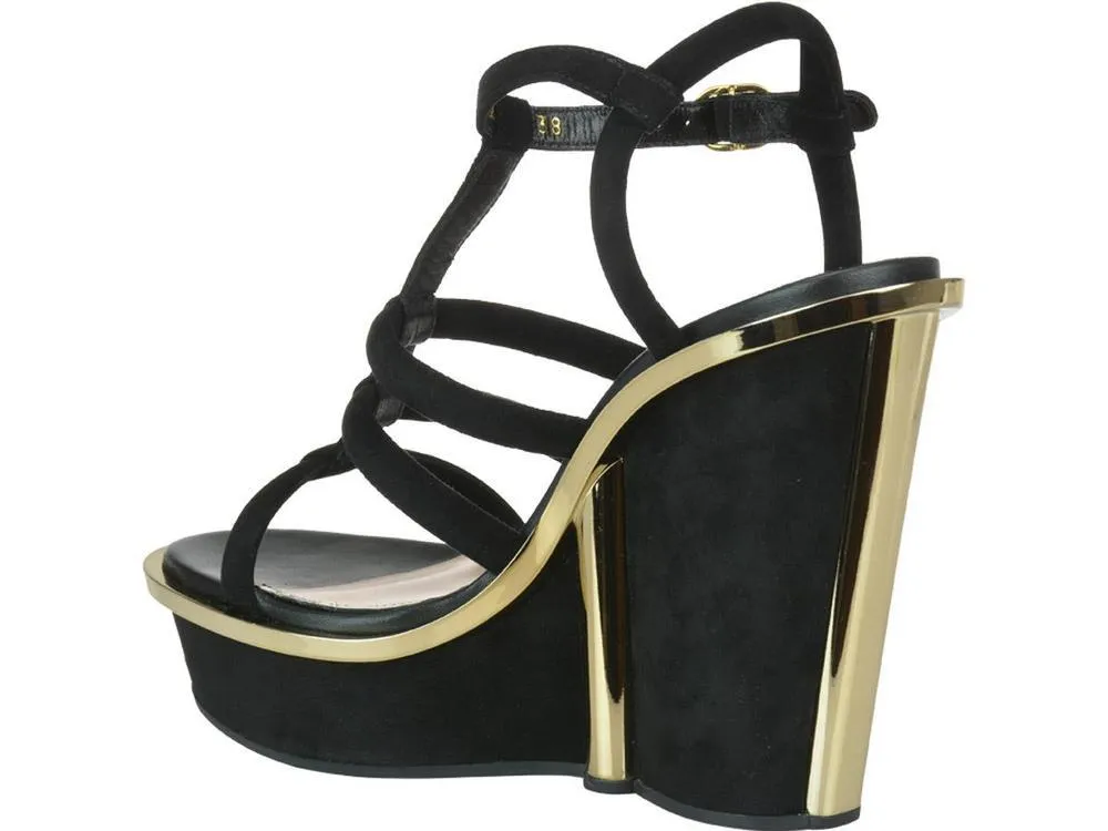 Alexander McQueen Strappy Wedge Heels