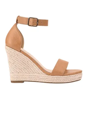 Amena Rope Wedge Caramel