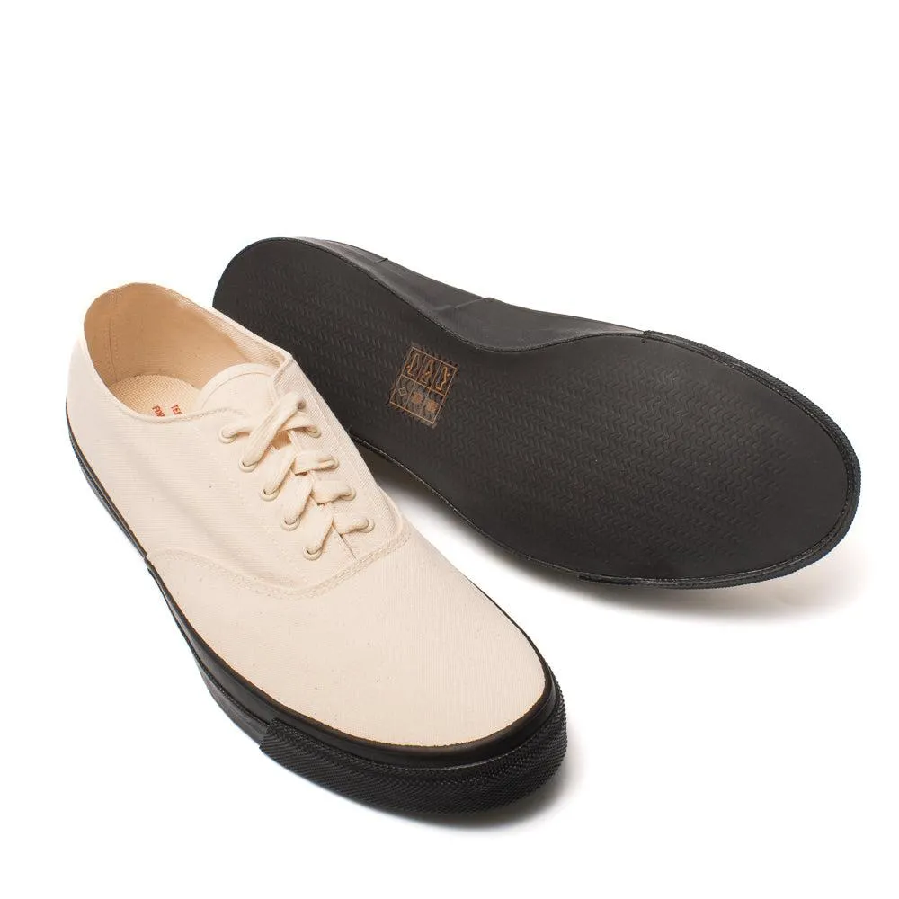 Anatomica x Wakouwa Deck Shoes Low Natural x Black