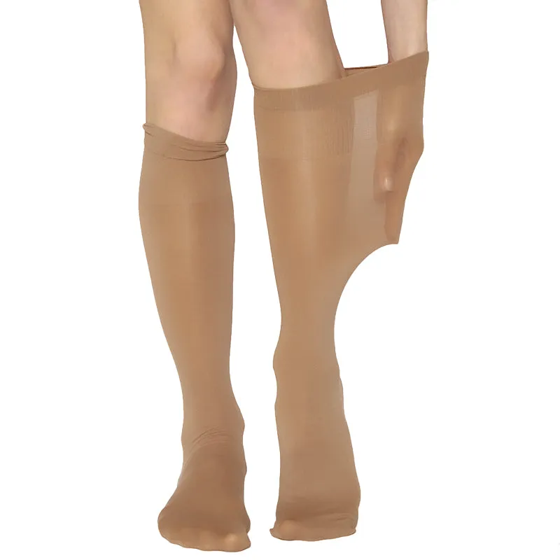 Andrea Bucci Extra Wide Comfort Top Opaque Knee Highs