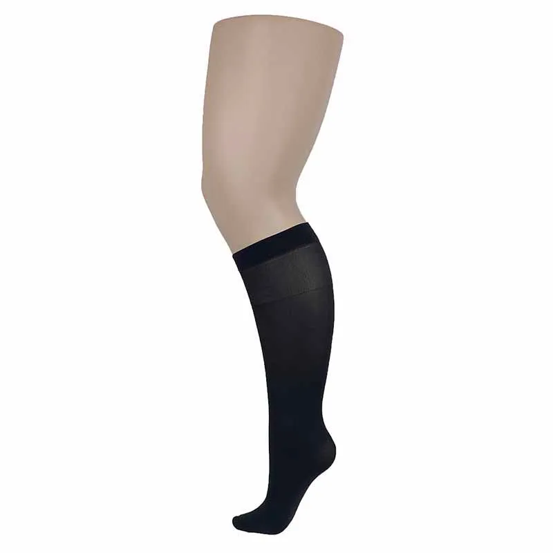 Andrea Bucci Extra Wide Comfort Top Opaque Knee Highs