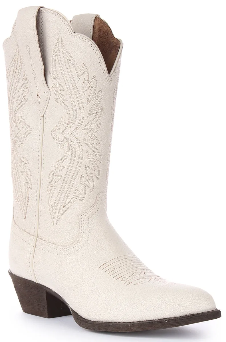 Ariat Heritage R Toe In Off White For Women