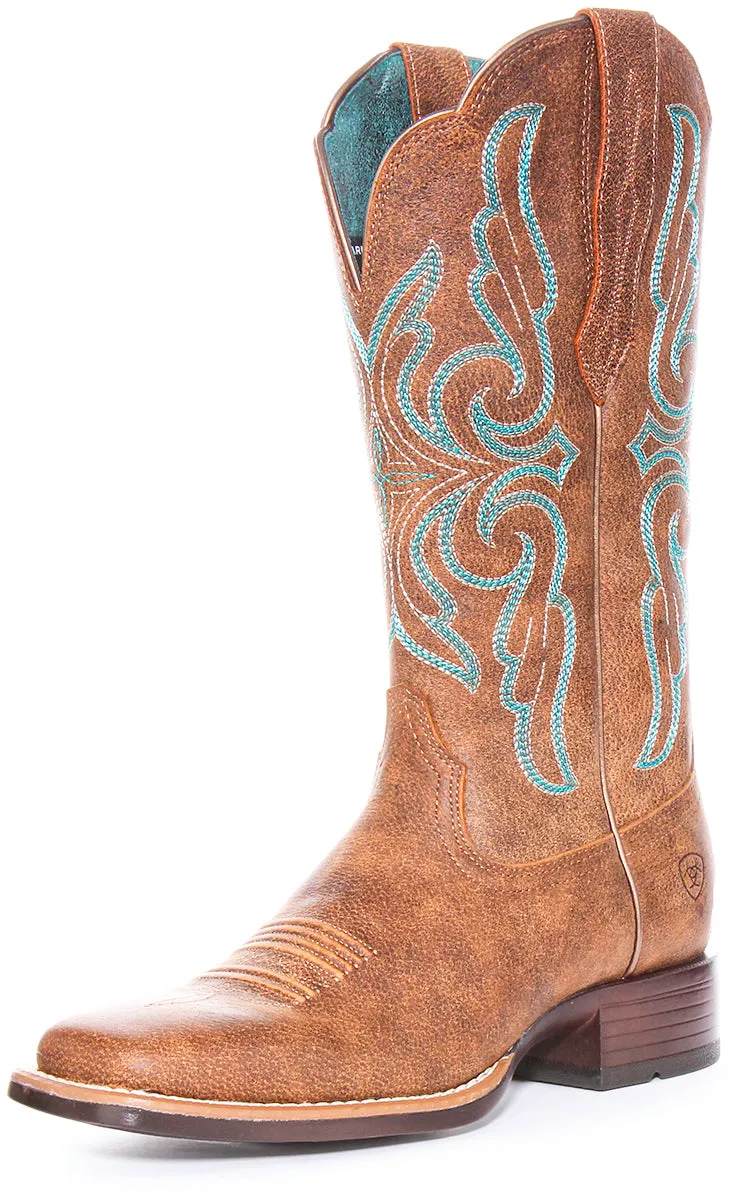 Ariat Primera Stretch In Brown Blue For Women