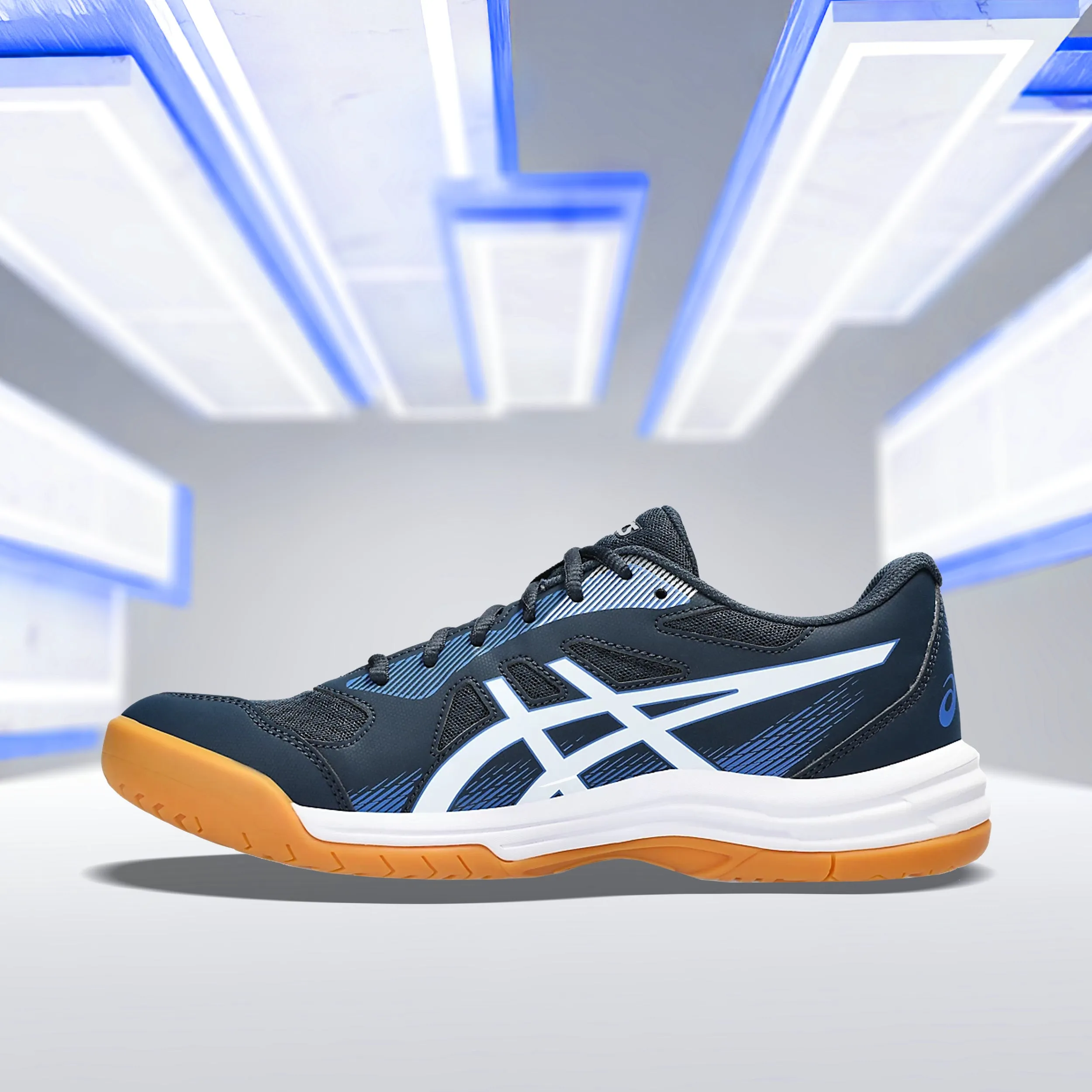 Asics Upcourt 5 (French Blue/ White) Badminton Shoes