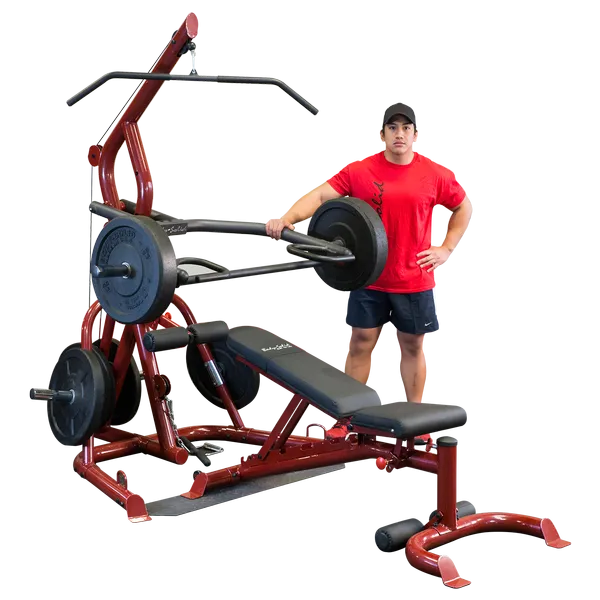 Body-Solid - Corner Leverage Gym Package, Includes GFID100 Bench