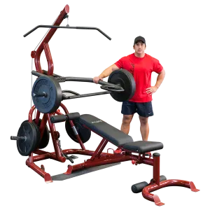 Body-Solid - Corner Leverage Gym Package, Includes GFID100 Bench