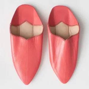 Bohemia Moroccan Babouche Slippers Coral