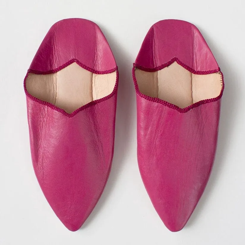 Bohemia Moroccan Babouche Slippers Fuchsia