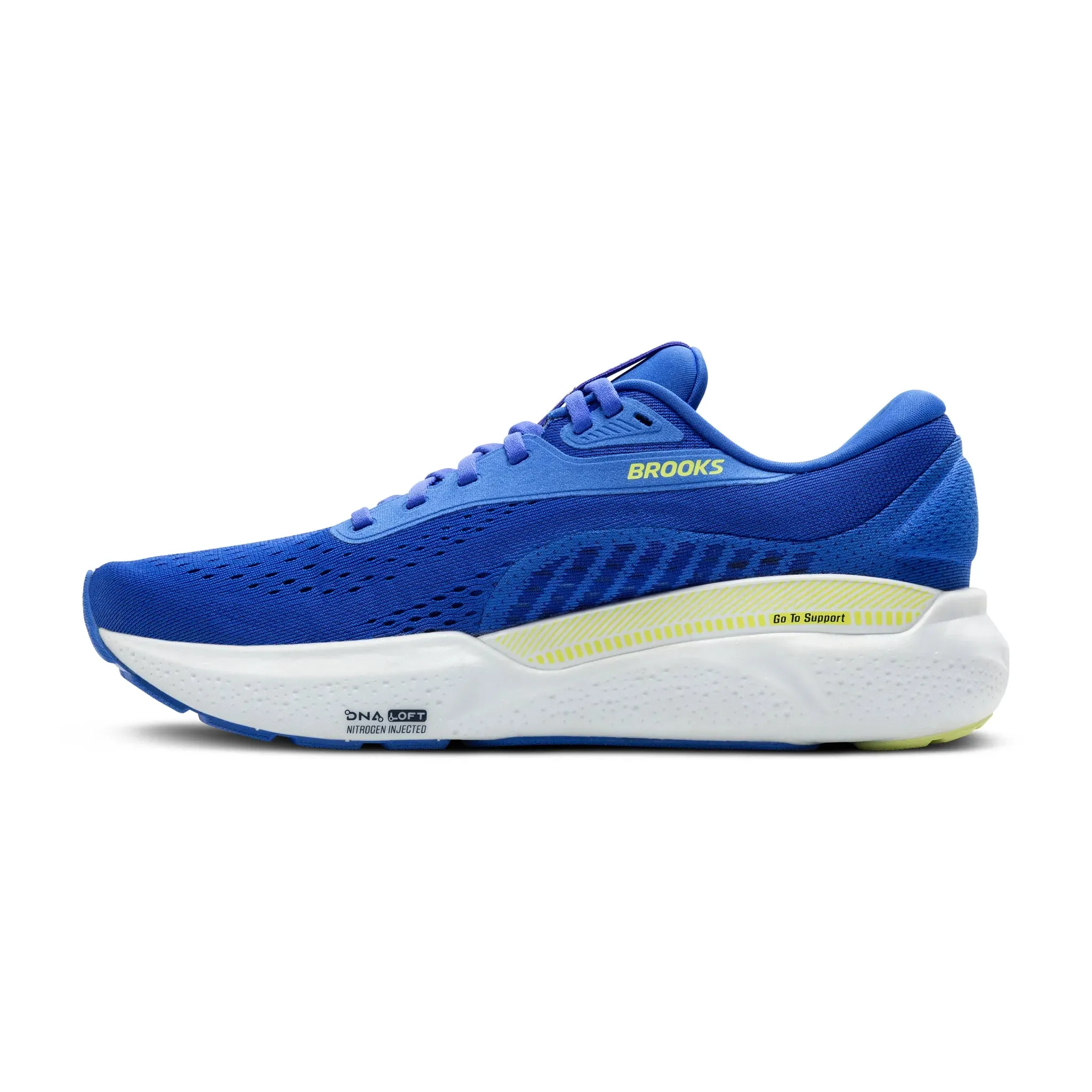 Brooks Mens Trainer Adrenaline GTS 24 Cobalt/Neo Yellow/Peacoat