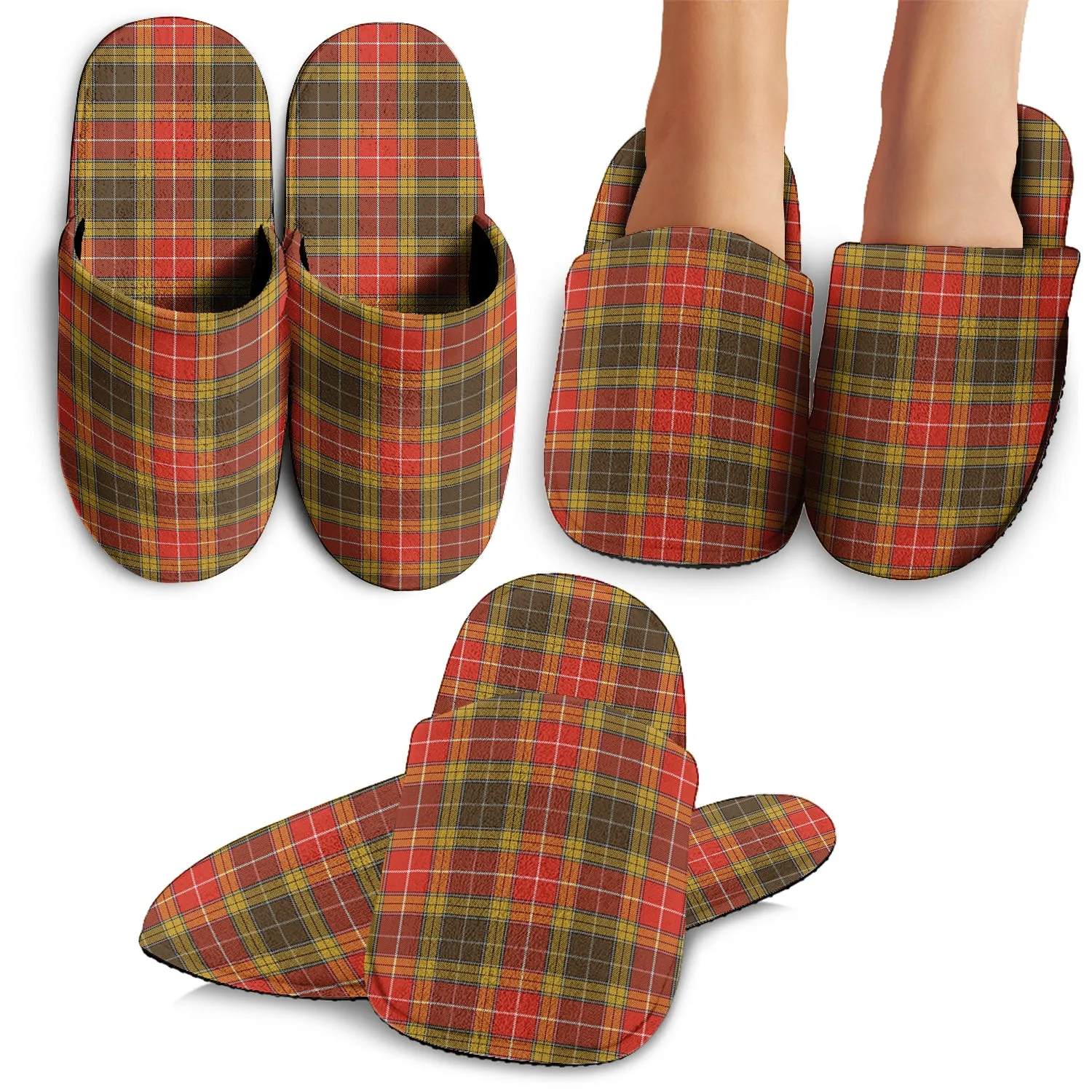 Buchanan Old Set Weathered Tartan Home Slippers