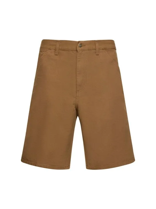 Carhartt WIP   Dearborn canvas single-knee shorts 