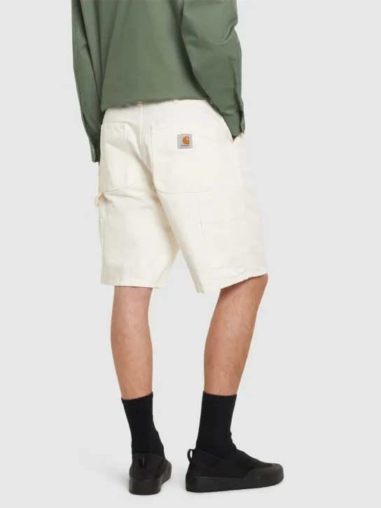 Carhartt WIP   Dearborn canvas single-knee shorts 