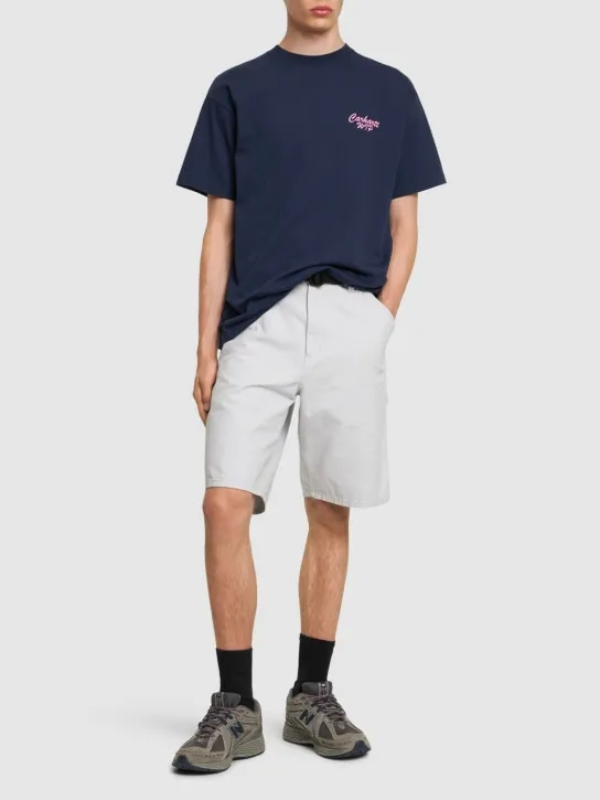 Carhartt WIP   Dearborn canvas single-knee shorts 