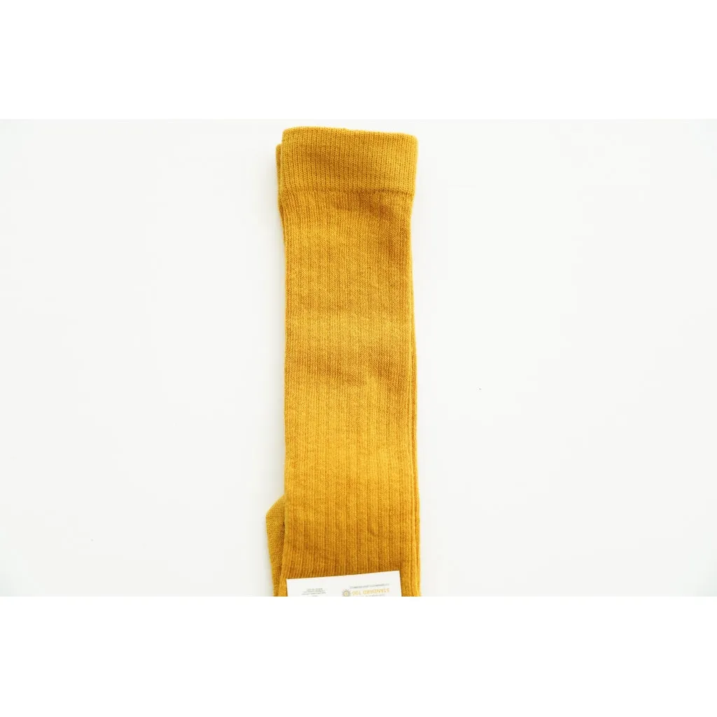 Children's Organic Cotton Knee High Socks - Golden