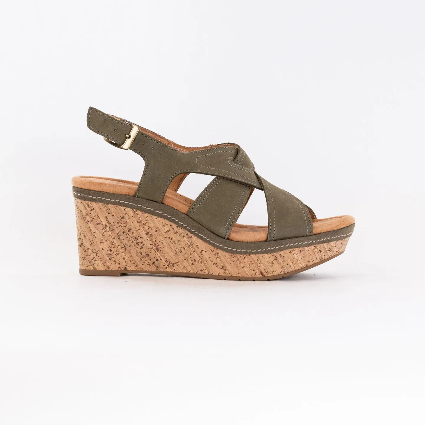 Clarks Elleri Rae (Women's) - Olive Nubuck