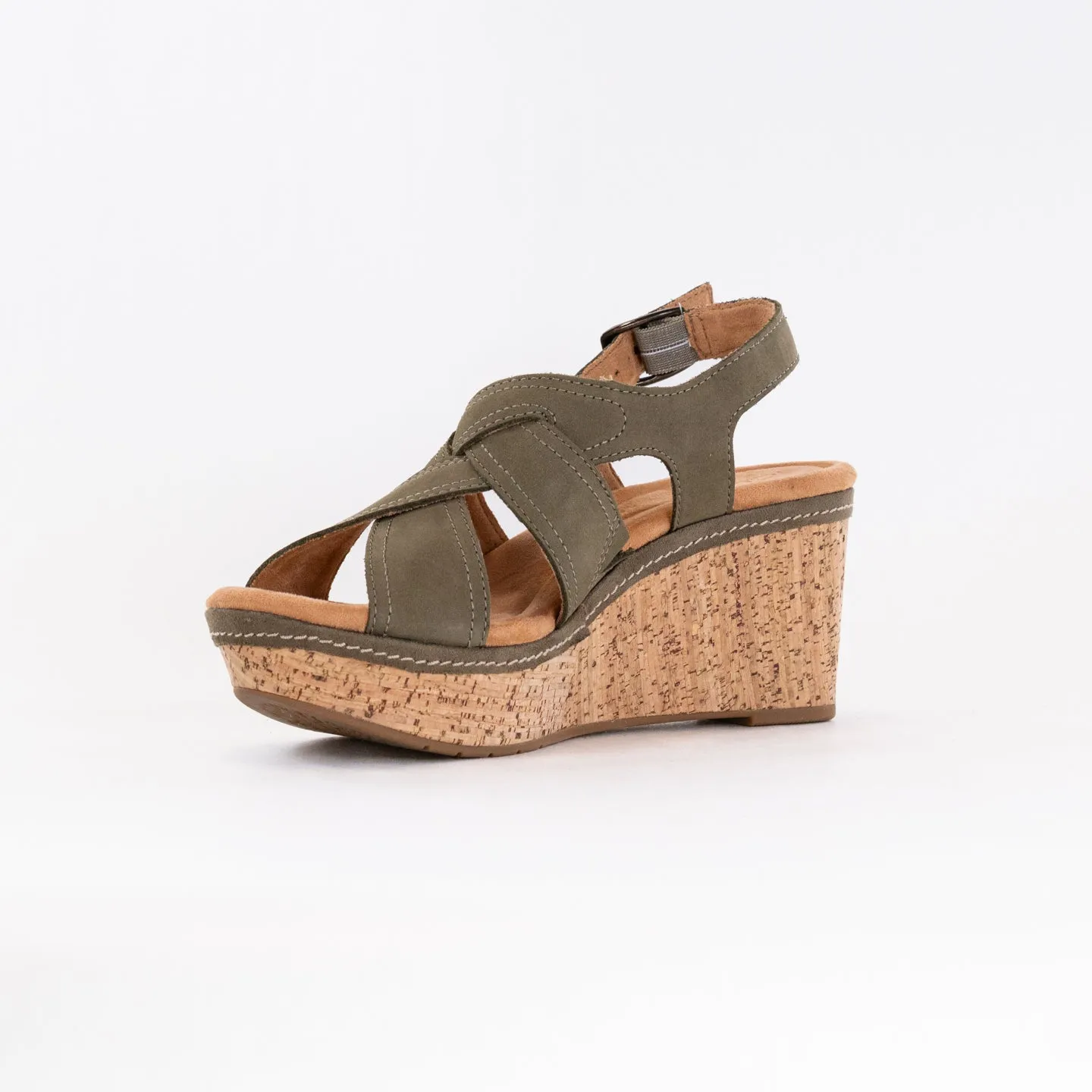 Clarks Elleri Rae (Women's) - Olive Nubuck