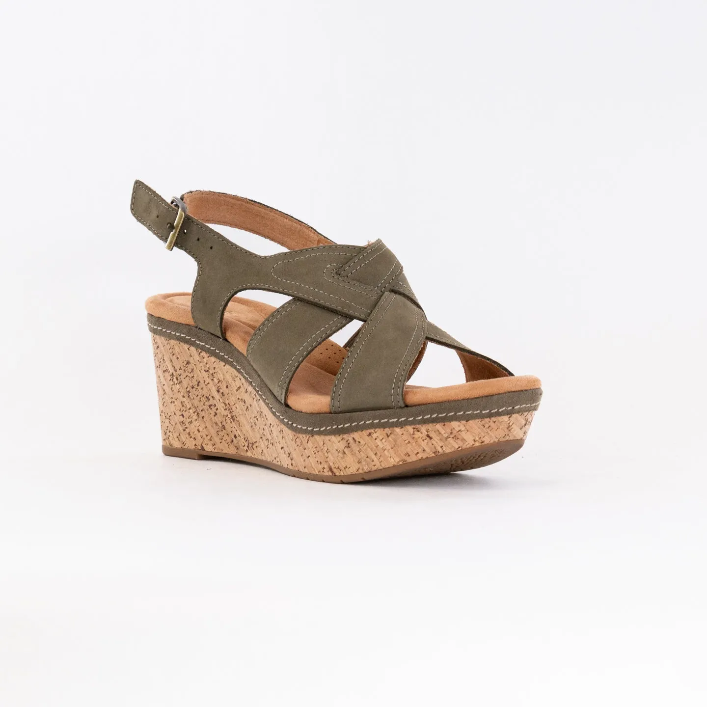 Clarks Elleri Rae (Women's) - Olive Nubuck