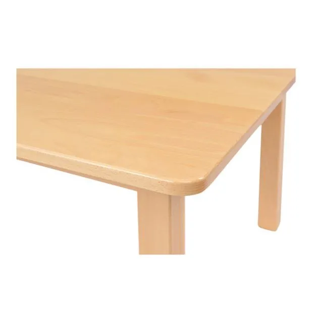 Classic Solid Beech Rectangular Table 53cm