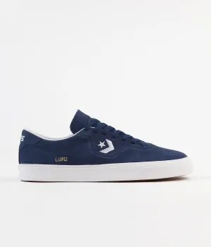 Converse Louie Lopez Pro Ox Classic Suede Shoes - Navy / White / Gum