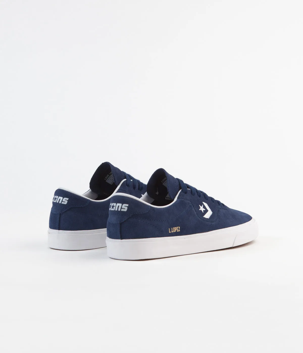 Converse Louie Lopez Pro Ox Classic Suede Shoes - Navy / White / Gum