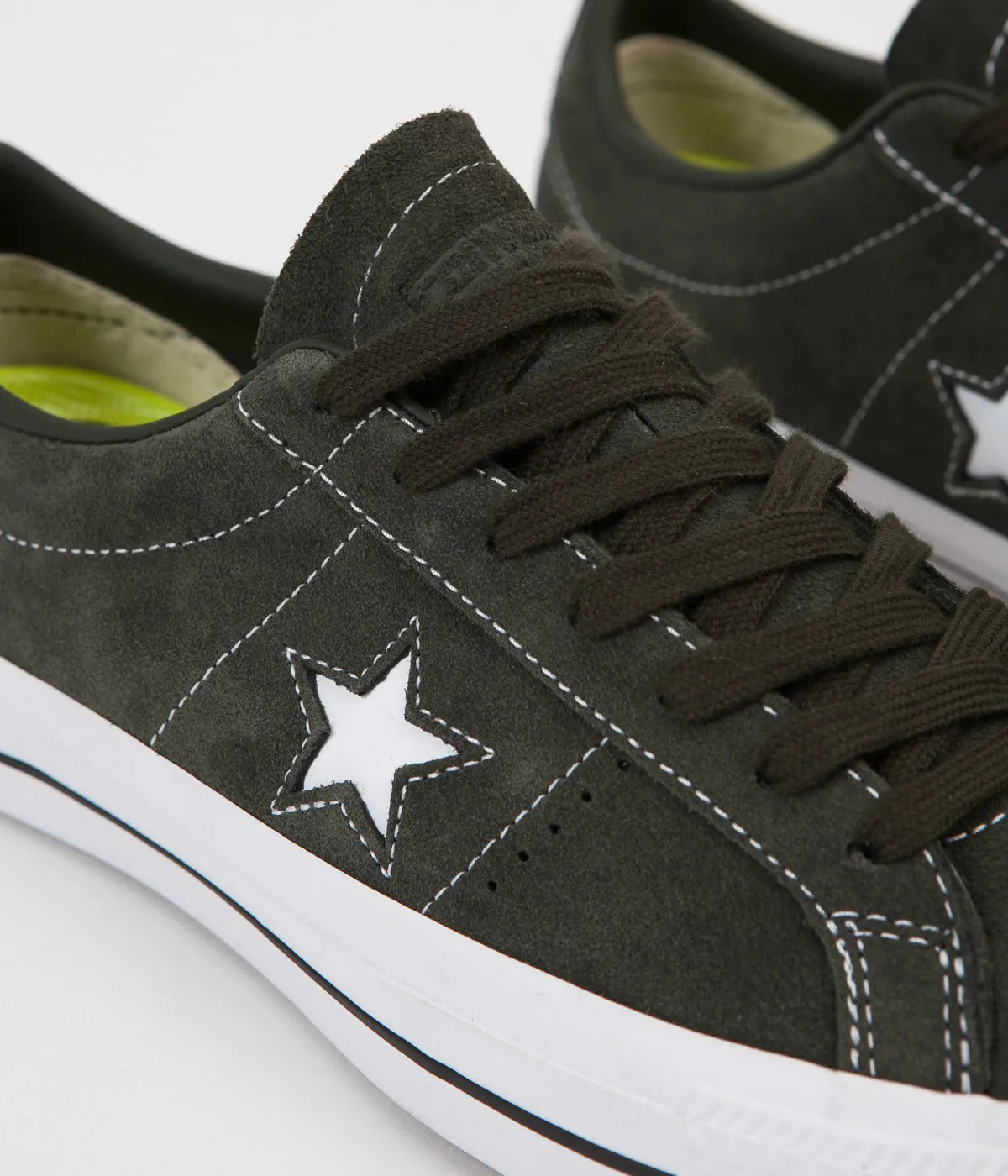 Converse One Star Pro Ox Shoes - Sequoia / Sequoia / White